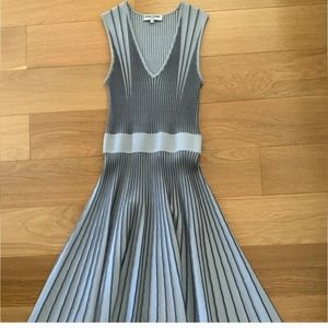 Opening Ceremony Grey Striped Dress